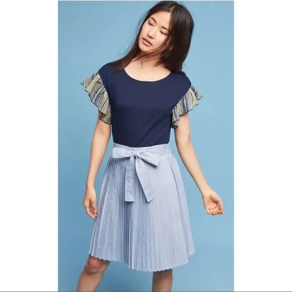 𝅺NWT Anthropologie Ruffled Top - Picture 2 of 6